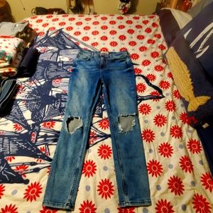 Free People Busted Mid Rise Skinny Jeans